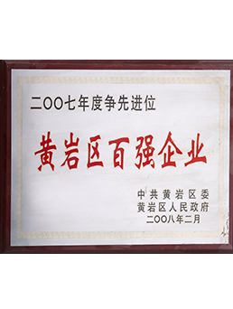 2007年度黃岩區百強企（qǐ）業